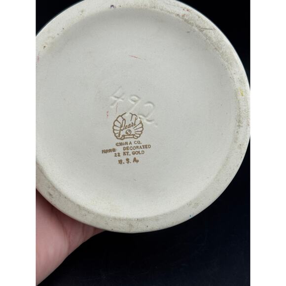 Vintage Pearl China Co Lusterware 22K Gold Candlestick Holder - Picture 6 of 6